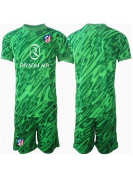 Atletico Madrid Målvakt Replika Borta Kläder Barn 2024-25 Kortärmad (+ byxor)
